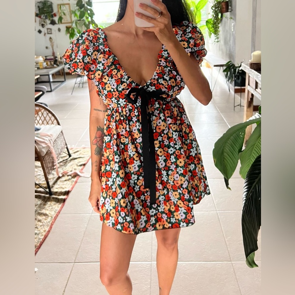 AGUA BY AGUA BENDITA La Fania Horizonte Mini Dress  size S